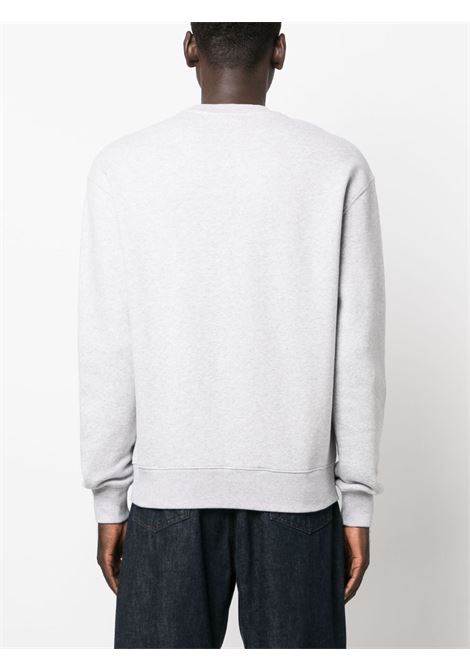 Grey logo-print sweatshirt - men MAISON KITSUNÉ | LM00308KM0307H120